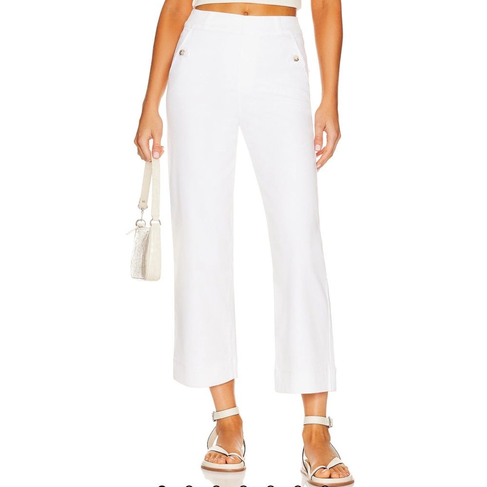 SPANX White Cropped Ankle Pants